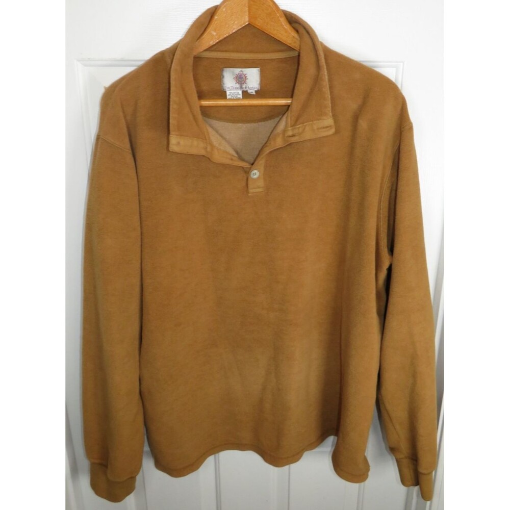The Territory Ahead Men's XXL 1/4 Button Mock Neck Pullover VTG